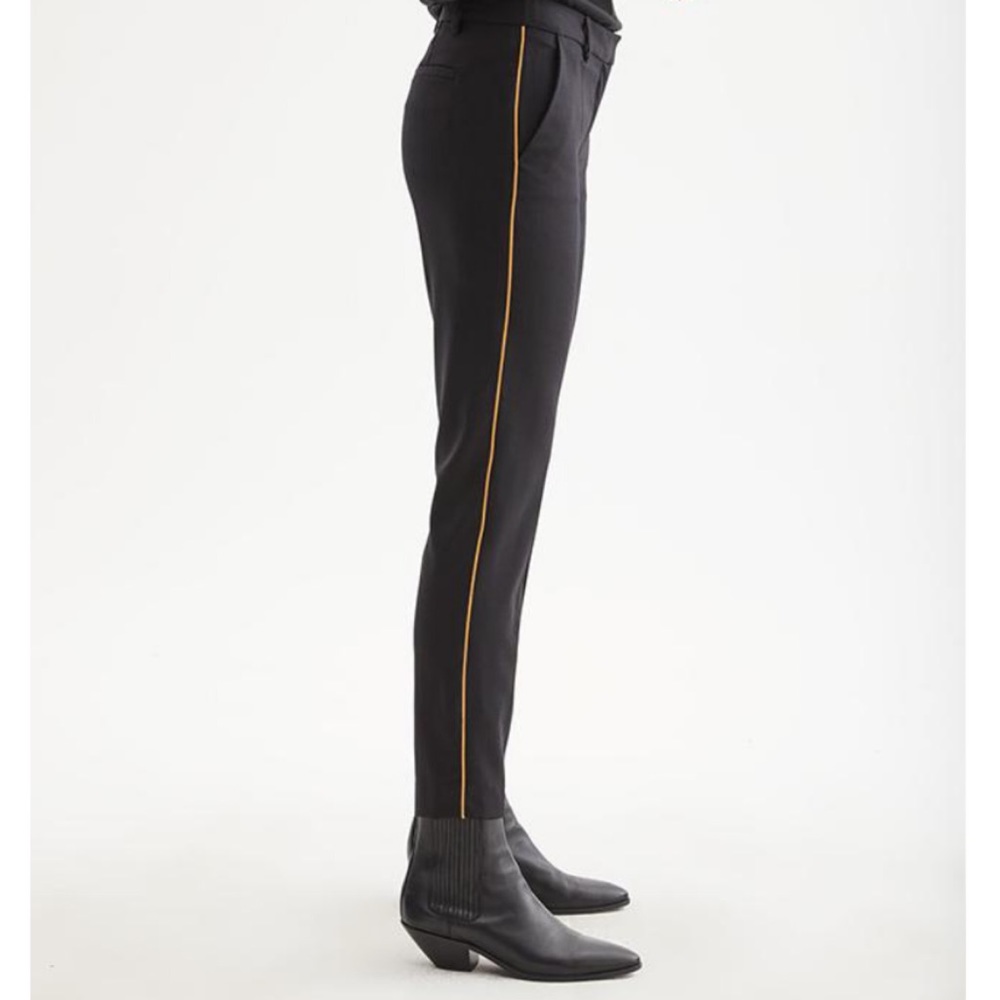 Nili Lotan -Wool Leo Pant With Piping